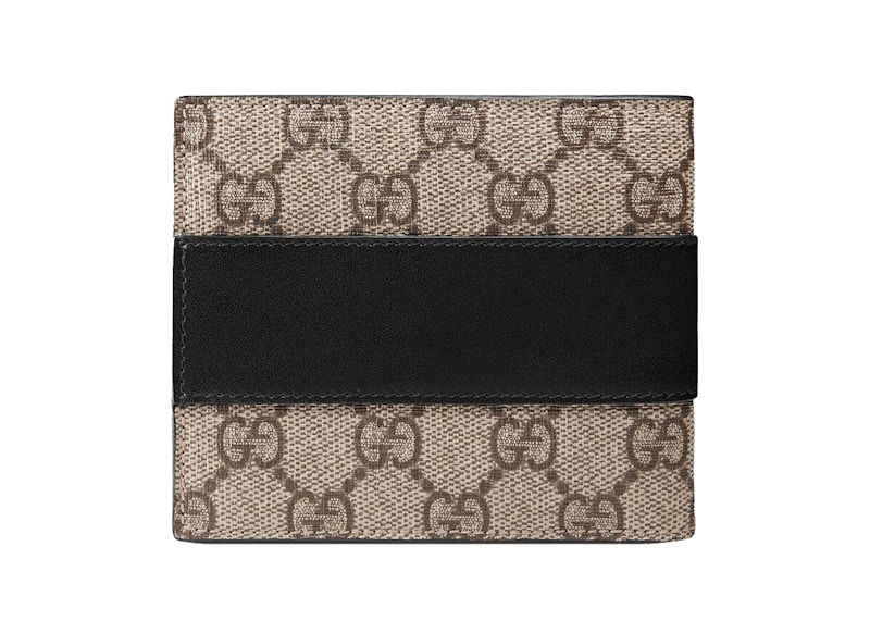 Order 古驰GG高级人造帆布钱包 米色/深褐色