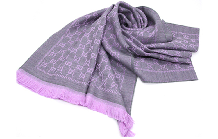 GUCCI GG Tassel Wool Scarf - Unisex Couple Style 411115-3G200-1371 圖 4