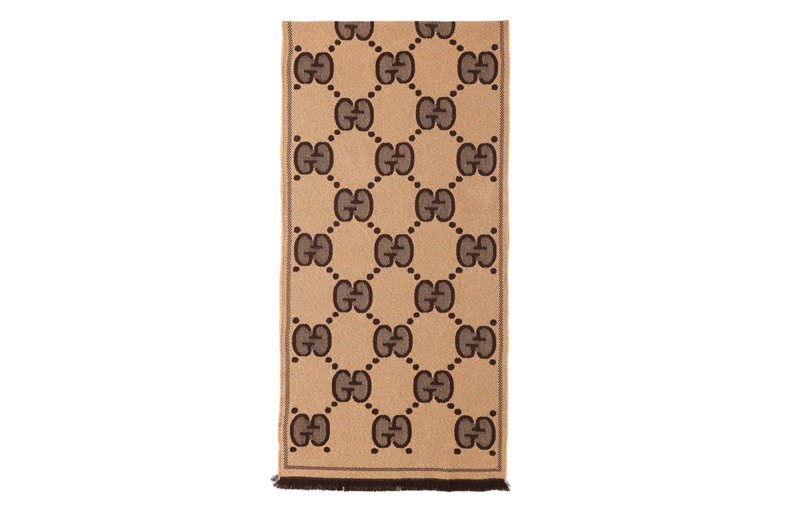 GUCCI GG Wool Double-Sided Jacquard Scarf Unisex Couples Style 598993-3GC15-9764 圖 3