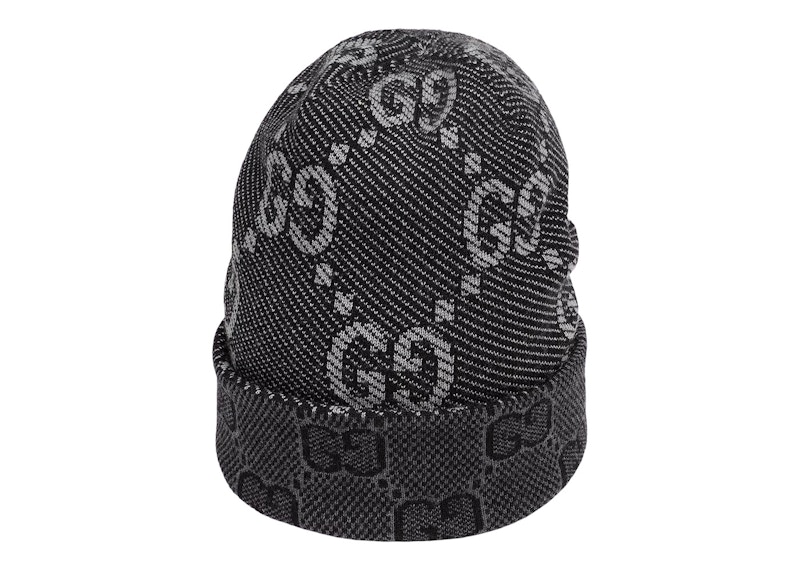 Gucci GG Wool Hat Black/Dark Grey