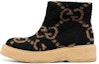 Buy But Gucci GG Supreme But Bulu Tiruan Beige 'Hitam' 719714-UUP00-1801