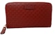 Gucci GG Zip Clutch Micro Guccissima Red