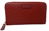 Buy Gucci GG Zip Clutch Micro Guccissima Red