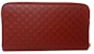 Gucci GG Zip Clutch Micro Guccissima Red