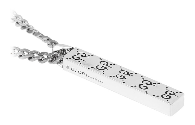 GUCCI Ghost 925 Silver Necklace Unisex Couple Style 455314-J8400-0701 圖 3