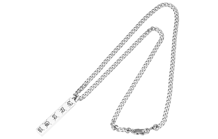 GUCCI Ghost 925 Silver Necklace Unisex Couple Style 455314-J8400-0701 圖 5