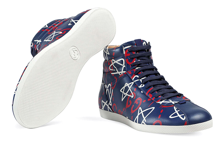 Shop Gucci Ghost Hi Top 'Biru Agata' 448480-DSV30-4185
