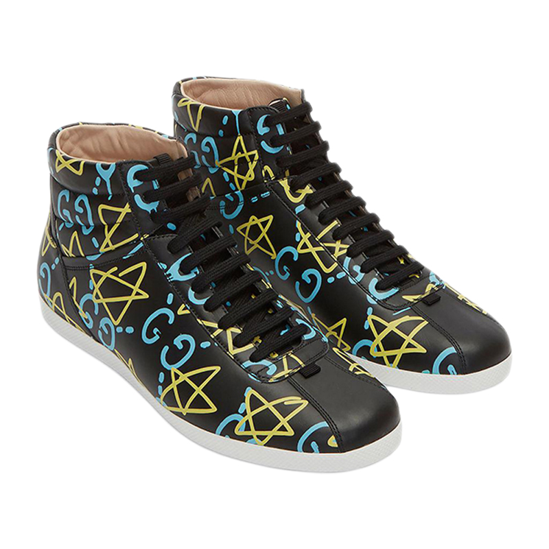 Shop Gucci Ghost 高帮运动鞋 '黑色' 448480-DSV30-1075
