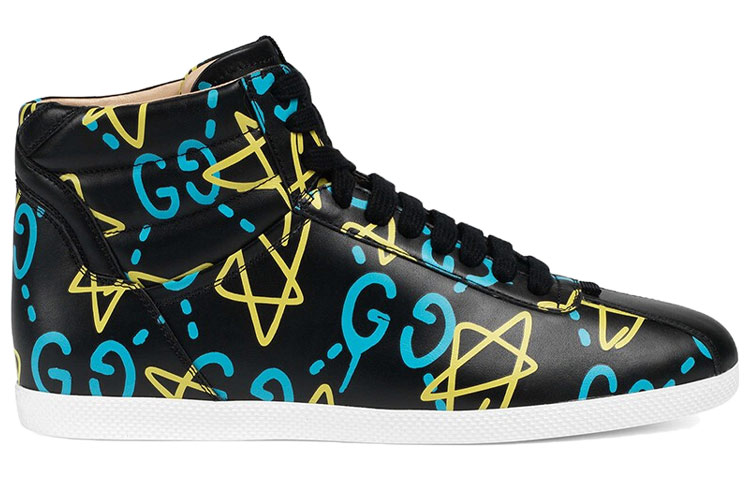 Gucci Ghost High 'Star Print Black' 圖 2
