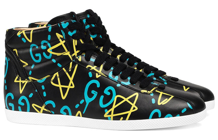 Gucci Ghost High 'Star Print Black' 圖 3