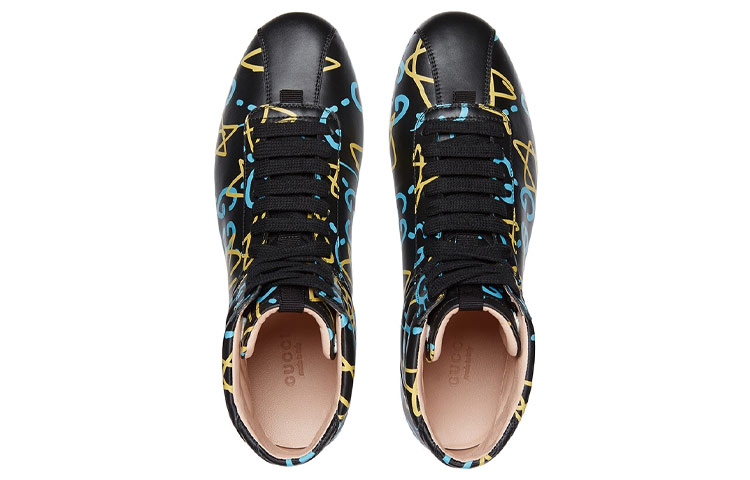 Shop Gucci Ghost Tinggi 'Corak Bintang Hitam' 448482-DSV30-1075