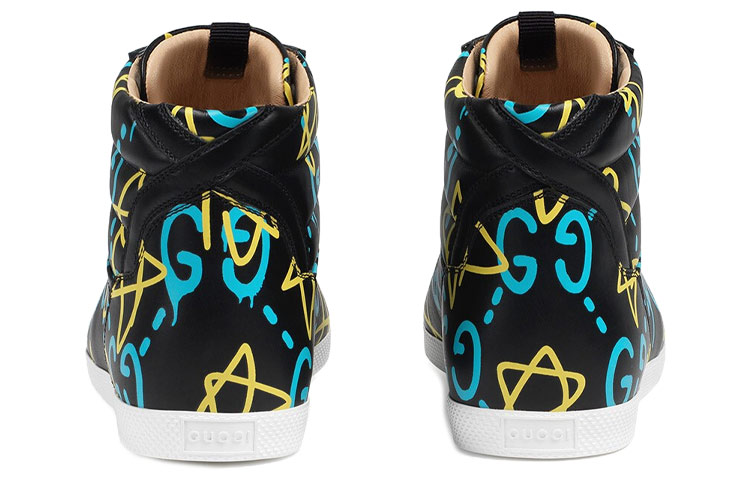 Gucci Ghost High 'Star Print Black' 圖 5
