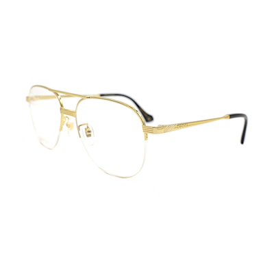 Gucci Glorious Style Series Gold Aviator Optical Eyeglass Frames for Men GG0745O-001