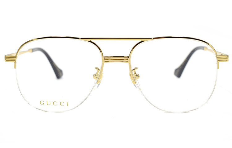 Gucci Glorious Style Series Gold Aviator Optical Eyeglass Frames for Men GG0745O-001 圖 3