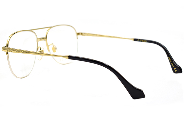 Gucci Glorious Style Series Gold Aviator Optical Eyeglass Frames for Men GG0745O-001 圖 4