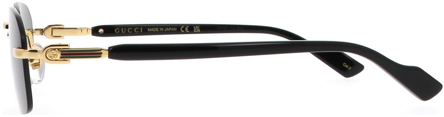 GUCCI Gold Irregular Metal Logo Sunglasses for Men. GG1221S001goldblackgrey001 Shop GUCCI Gold Irregular Metal Logo Sunglasses for Men. GG1221S001goldblackgrey001