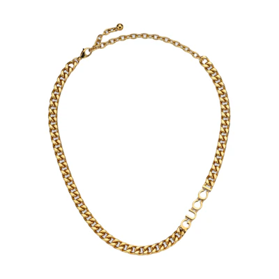 GUCCI Gold Metal Necklace with Logo Detail for Men and Women Unisex Couple Design. 796562I46008005