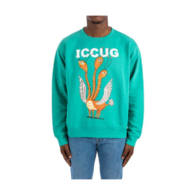 Gucci Green Animal Graphic Logo Sweatshirt 626990-XJDJT-3779