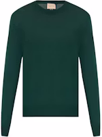 Gucci Green Crewneck Sweater with Logo Print 763661-XKDLY-3581 Gucci Green Crewneck Sweater with Logo Print 763661-XKDLY-3581