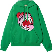 Gucci Green FW24 Cartoon Letter Print Drawstring Hoodie 782788-XJGIE-3063 Gucci Green FW24 Cartoon Letter Print Drawstring Hoodie 782788-XJGIE-3063