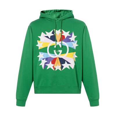 Gucci Green Graphic Print Pullover Sweatshirt 646953-XJDNJ-3129