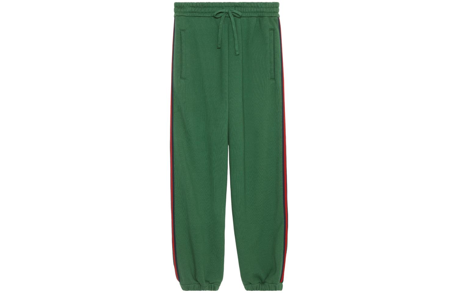 Gucci Green Knit Sweatpants with Drawstring Waistband 768447-XJF3U-3754