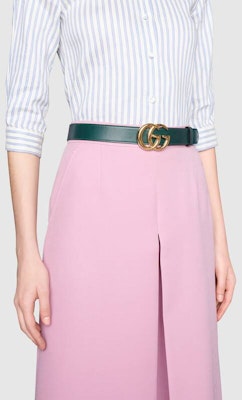 GUCCI Tali Pinggang Kulit Hijau dengan Logo (Lebar: 3cm) 414516-0YA0G-3020 Shop GUCCI Tali Pinggang Kulit Hijau dengan Logo (Lebar: 3cm) 414516-0YA0G-3020