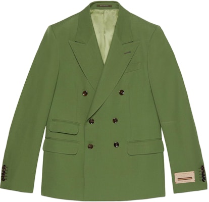 グッチ グリーン SS23 ダブルブレストブレザージャケット 747275-ZAMID-3931 Buy グッチ グリーン SS23 ダブルブレストブレザージャケット 747275-ZAMID-3931