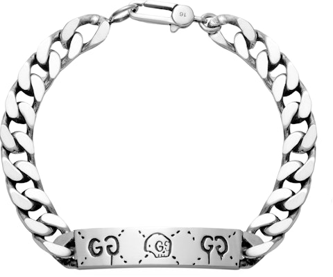 GUCCI Gremlins Skull Silver Couples Cuban Chain Bracelet Unisex 455321-J8400-0701 Buy GUCCI Gremlins Skull Silver Couples Cuban Chain Bracelet Unisex 455321-J8400-0701