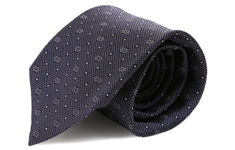 GUCCI Grey Polka Dot Tie Monogram Collection. 324855-4B002-4179