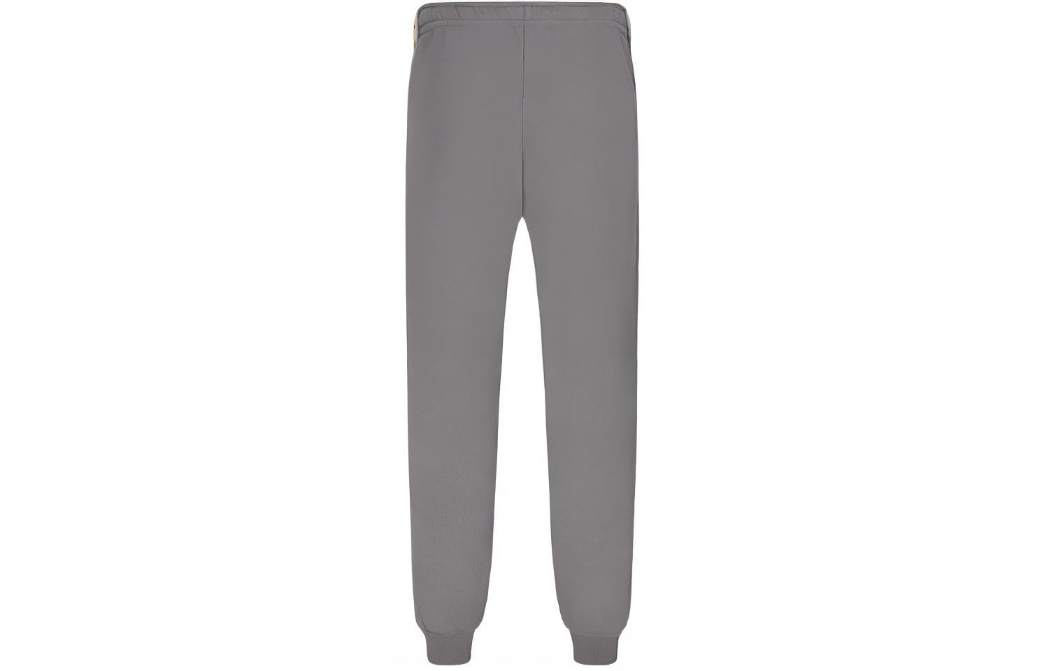 Gucci Grey Solid Knit Jogger Pants with Side Pocket for Men 630713-XJBUW-1233