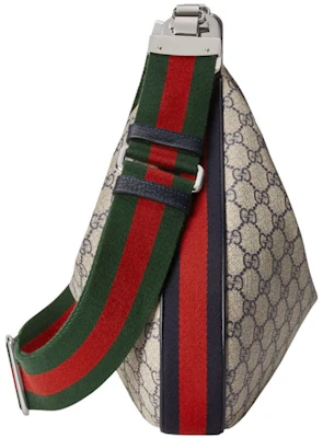 Gucci Gucci Attache 中型肩背包 米色/藍色 Order Gucci Gucci Attache 中型肩背包 米色/藍色