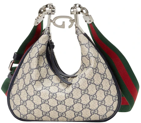 Gucci格紋小型肩背包米色/藍色 Buy Gucci格紋小型肩背包米色/藍色