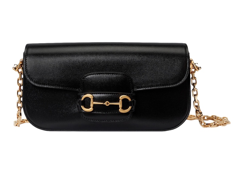Gucci Gucci Horsebit 1955 Small Shoulder Bag Black