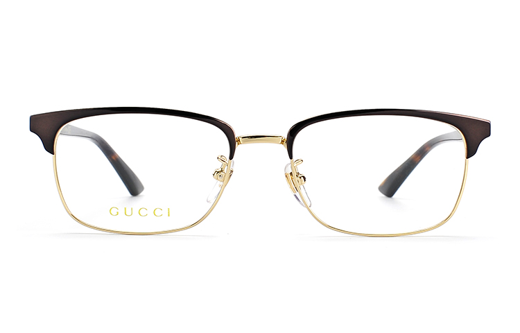 GUCCI Half-frame Square Tortoiseshell Optical Glasses Unisex GG0131O-002 圖 3