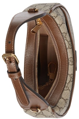 Gucci Half-Moon Shaped Bag Mini GG Supreme Beige/Ebony Lookbook Gucci Half-Moon Shaped Bag Mini GG Supreme Beige/Ebony