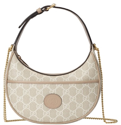 Gucci Half-Moon Shaped Bag Mini GG Supreme Beige/White Buy Gucci Half-Moon Shaped Bag Mini GG Supreme Beige/White