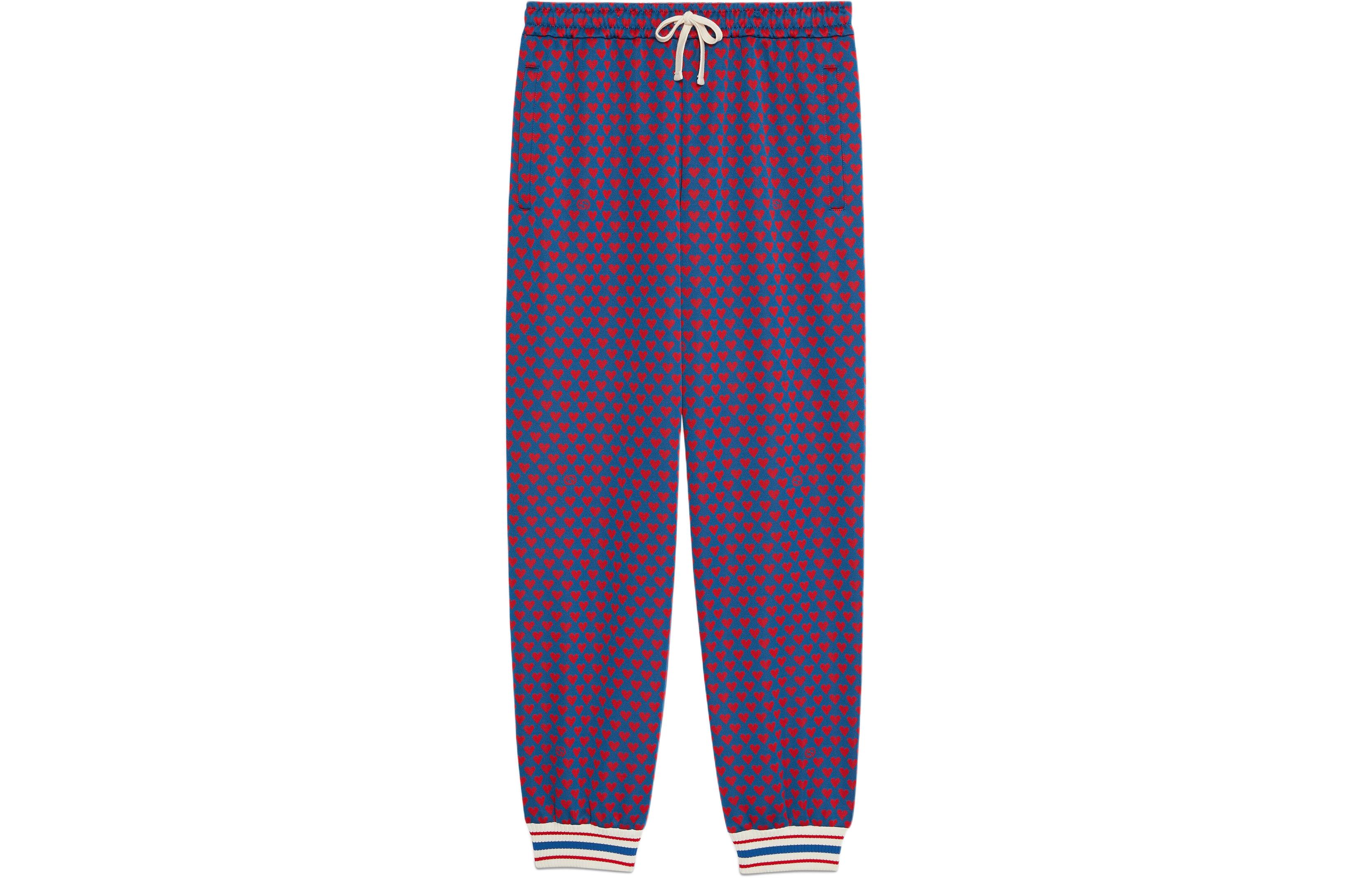 Gucci Heart-print Mid-rise Drawstring Knit Joggers Multicolor 752646-XJFR2-4623