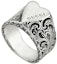 Lookbook GUCCI Cincin Perak 925 Hati Unisex Rekaan Pasangan. 678913-J8400-0728