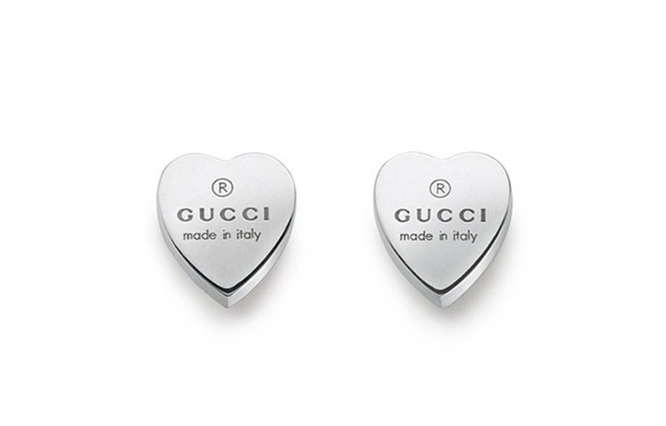 Gucci Heart Sterling Silver Unisex Earrings YBD22399000100