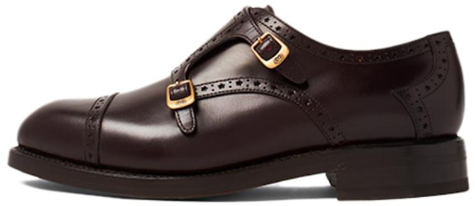 GUCCI古馳 皮革 圓頭搭扣 正裝皮鞋 男款 酒紅色 Buy GUCCI古馳 皮革 圓頭搭扣 正裝皮鞋 男款 酒紅色