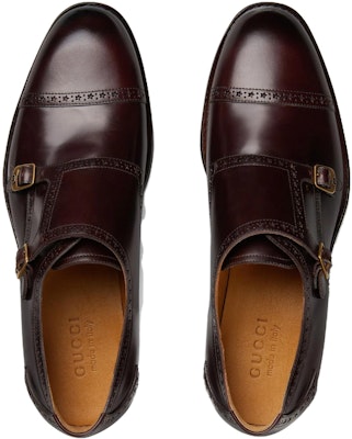 Gucci Lelaki Monk Strap 'Bordeaux' 739778-0GQ00-6004 Shop Gucci Lelaki Monk Strap 'Bordeaux' 739778-0GQ00-6004