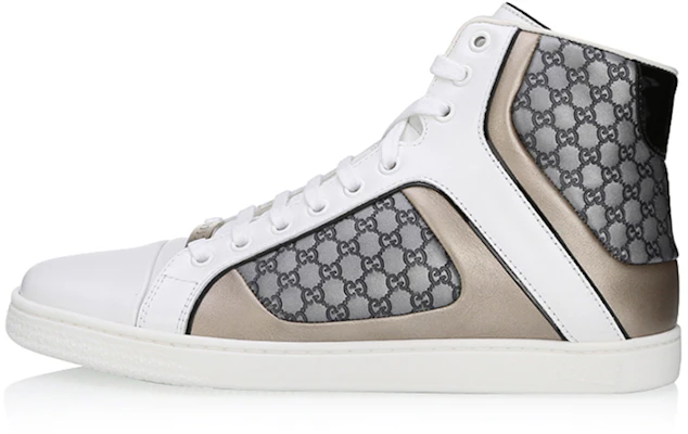 Gucci High-Top Fashion Sneakers 'White Grey' 283801-ART30-9085 Buy Gucci High-Top Fashion Sneakers 'White Grey' 283801-ART30-9085