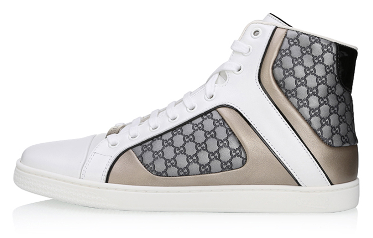 Gucci High-Top Fashion Sneakers 'White Grey' 283801-ART30-9085