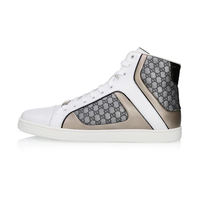Gucci High-Top Fashion Sneakers 'White Grey'