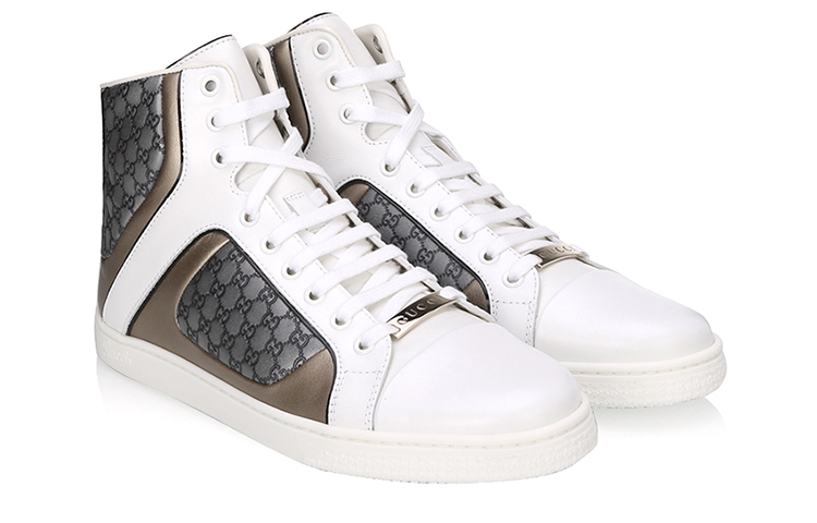 Order Gucci High-Top Fashion Sneakers 'White Grey' 283801-ART30-9085