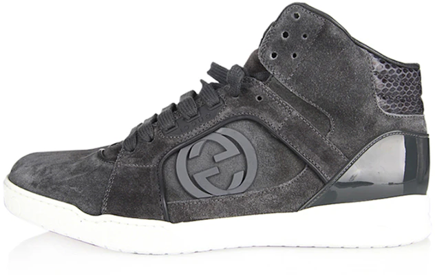 Gucci High-Top Leather Sneaker 'Black Grey' 295322-CFXNO-1320 Buy Gucci High-Top Leather Sneaker 'Black Grey' 295322-CFXNO-1320