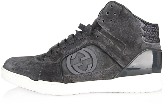 Gucci High-Top Leather Sneaker 'Black Grey' 295322-CFXNO-1320 Buy Gucci High-Top Leather Sneaker 'Black Grey' 295322-CFXNO-1320