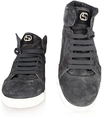 Zapatillas Altas de Cuero Gucci 'Negro Gris'. 295322-CFXNO-1320 Lookbook Zapatillas Altas de Cuero Gucci 'Negro Gris'. 295322-CFXNO-1320