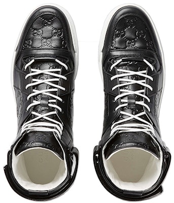 Gucci High-Top Sneaker 'Black Fashion' 431141-CWD20-1000 Lookbook Gucci High-Top Sneaker 'Black Fashion' 431141-CWD20-1000